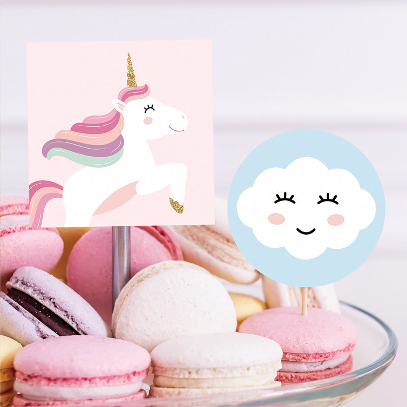 Topper Pattern Design Download Now Charlie's Personalized Pastel Rainbow & Unicorn Topper ...