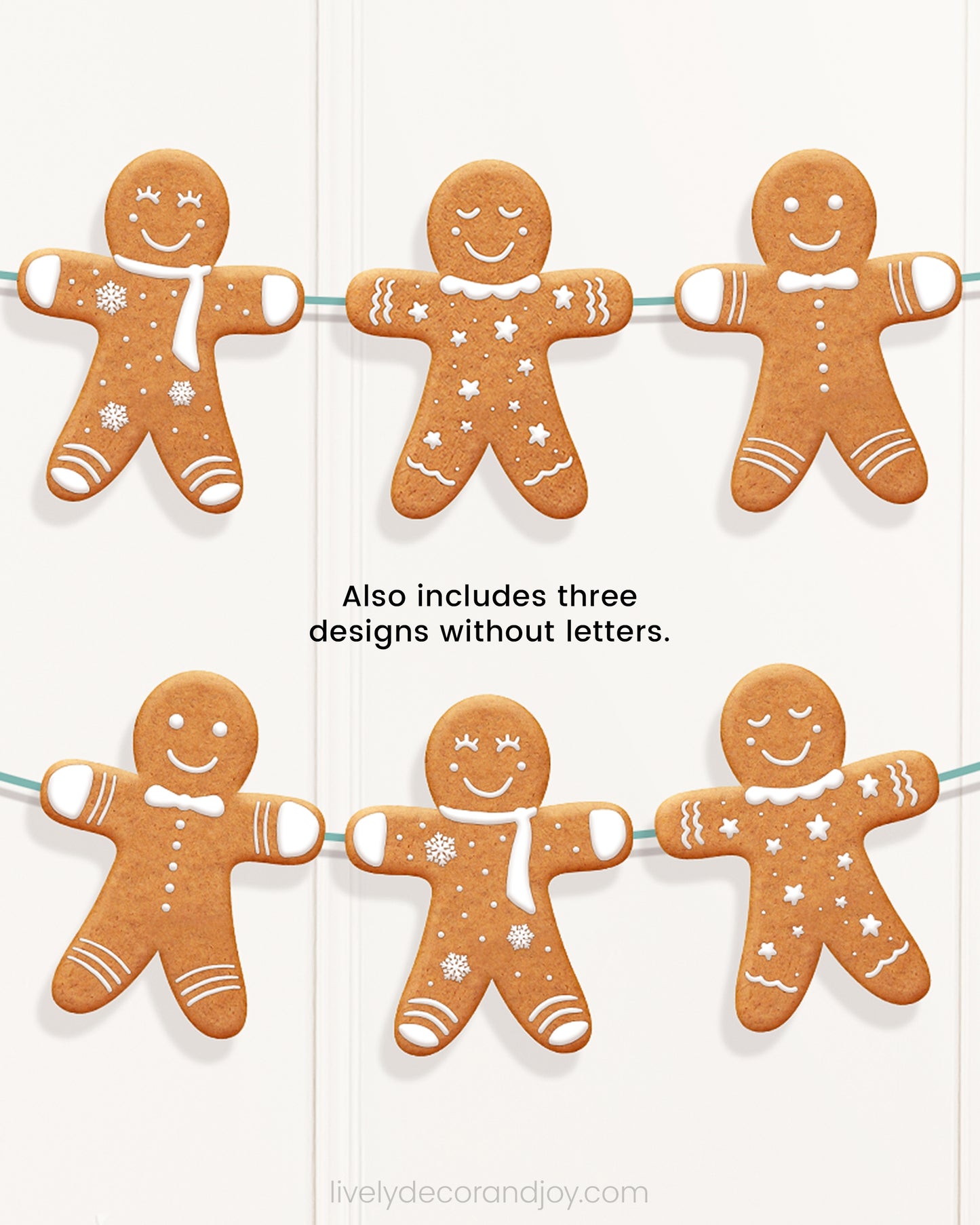 ABC Gingerbread Man Banner