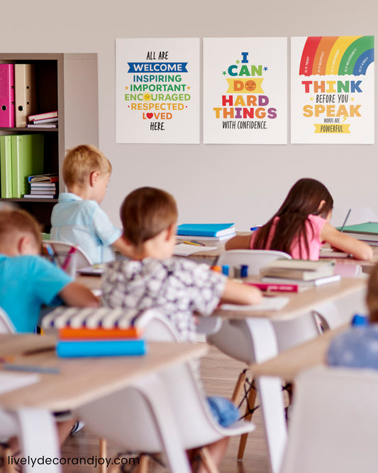 5 Motivational Posters in Bright Colors