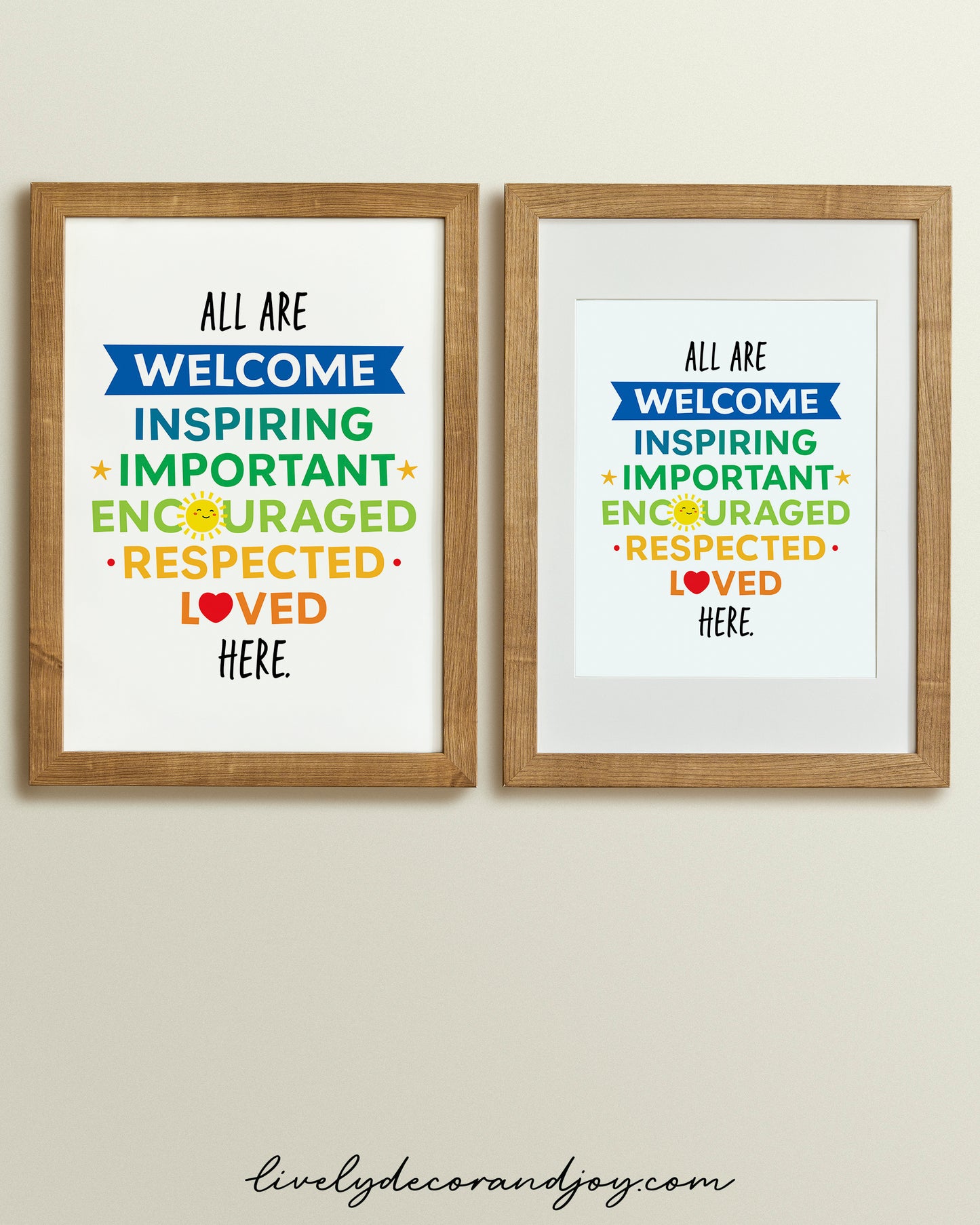 5 Motivational Posters in Bright Colors