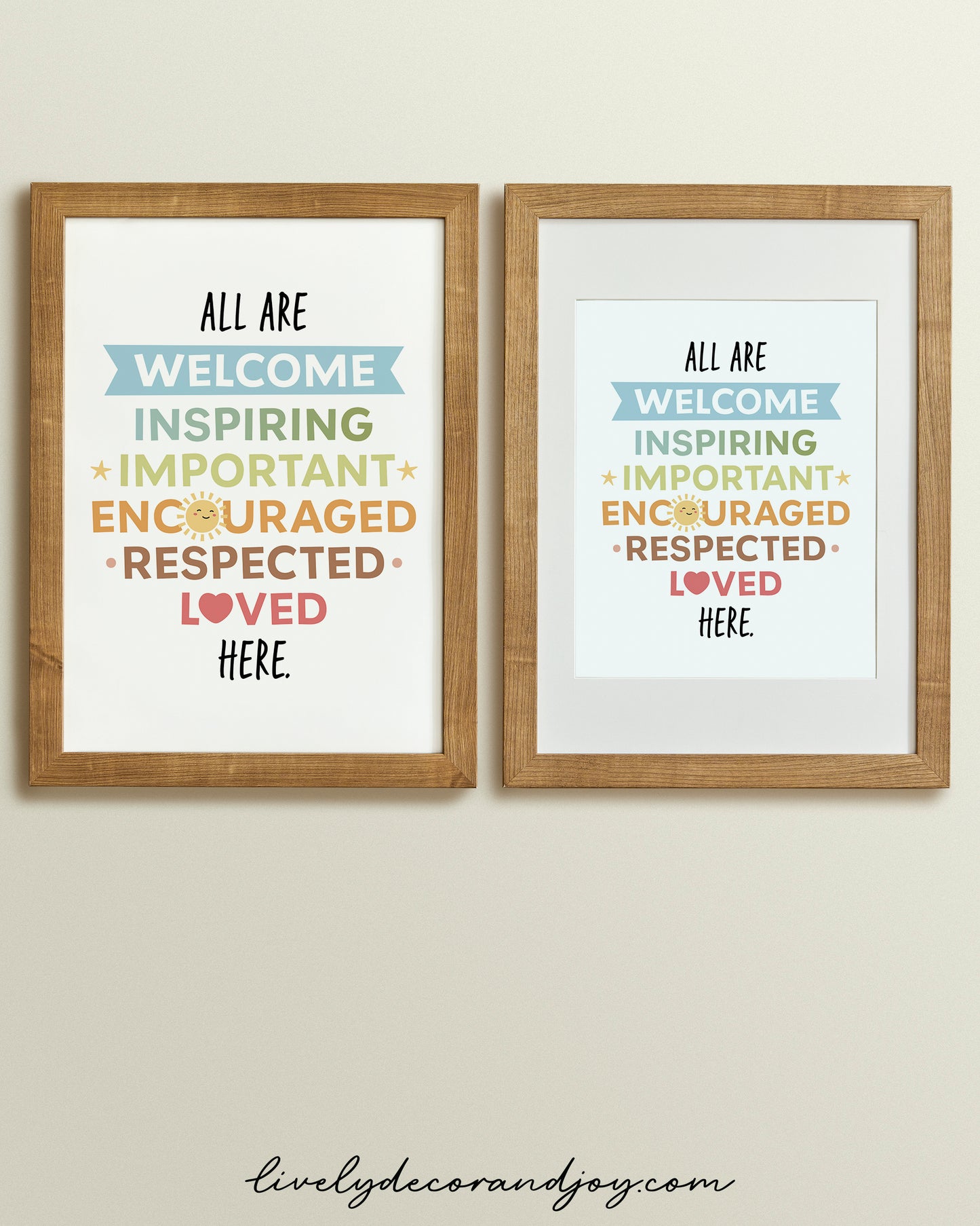 5 Motivational Posters in Earth Tones
