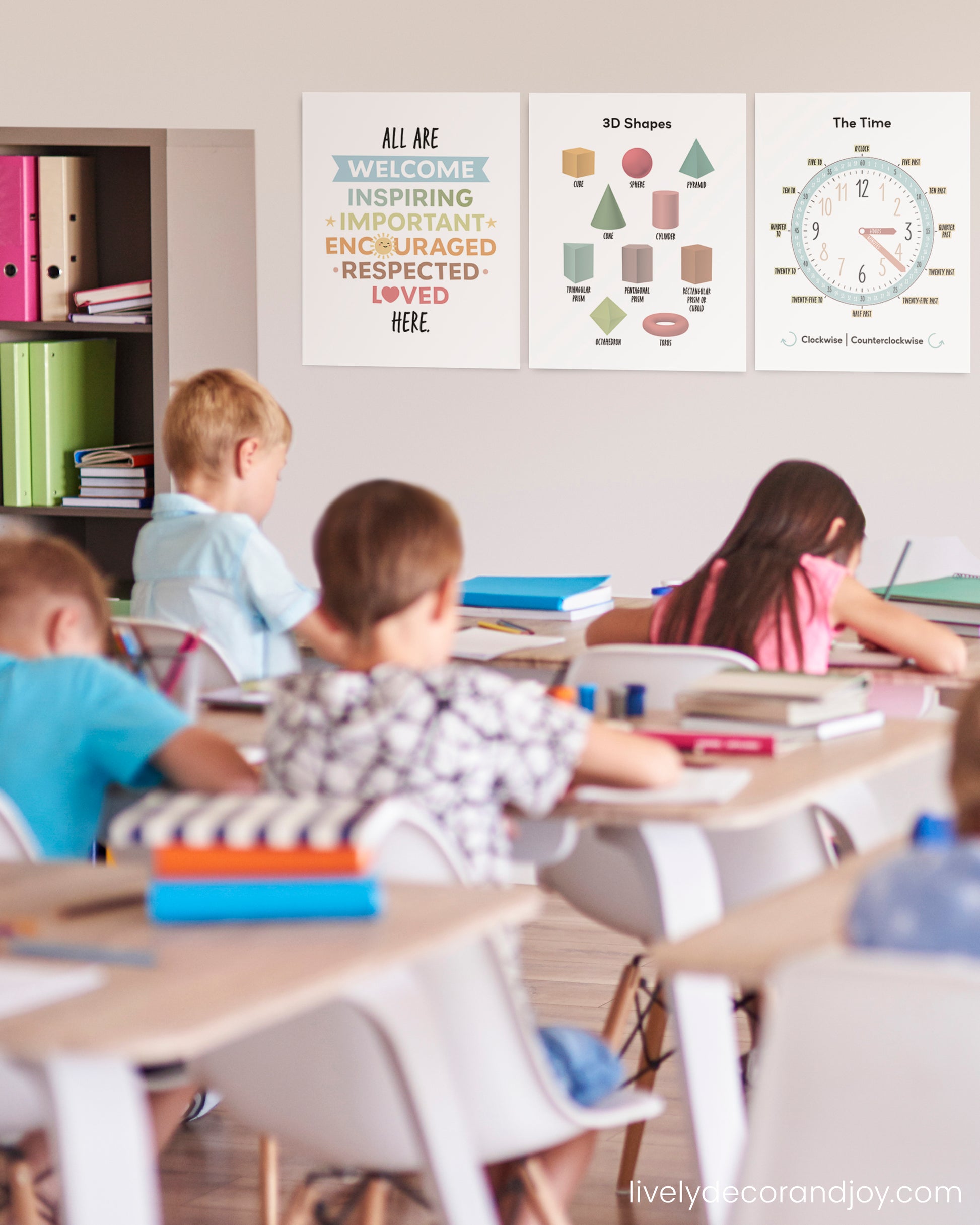 A set of over 40 printable learning and motivational posters in various sizes, from 4x6 inches to 18x24 inches, including A3 and A4. Designed in warm earth tones for family homes and schools. A creative learning resource for students and teachers. Can be used in classrooms, playrooms, libraries, kid rooms, and nurseries. Informative, inspirational, and beautiful.