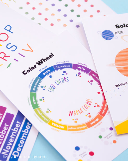 30 Educational and Motivational Posters in Bright Colors