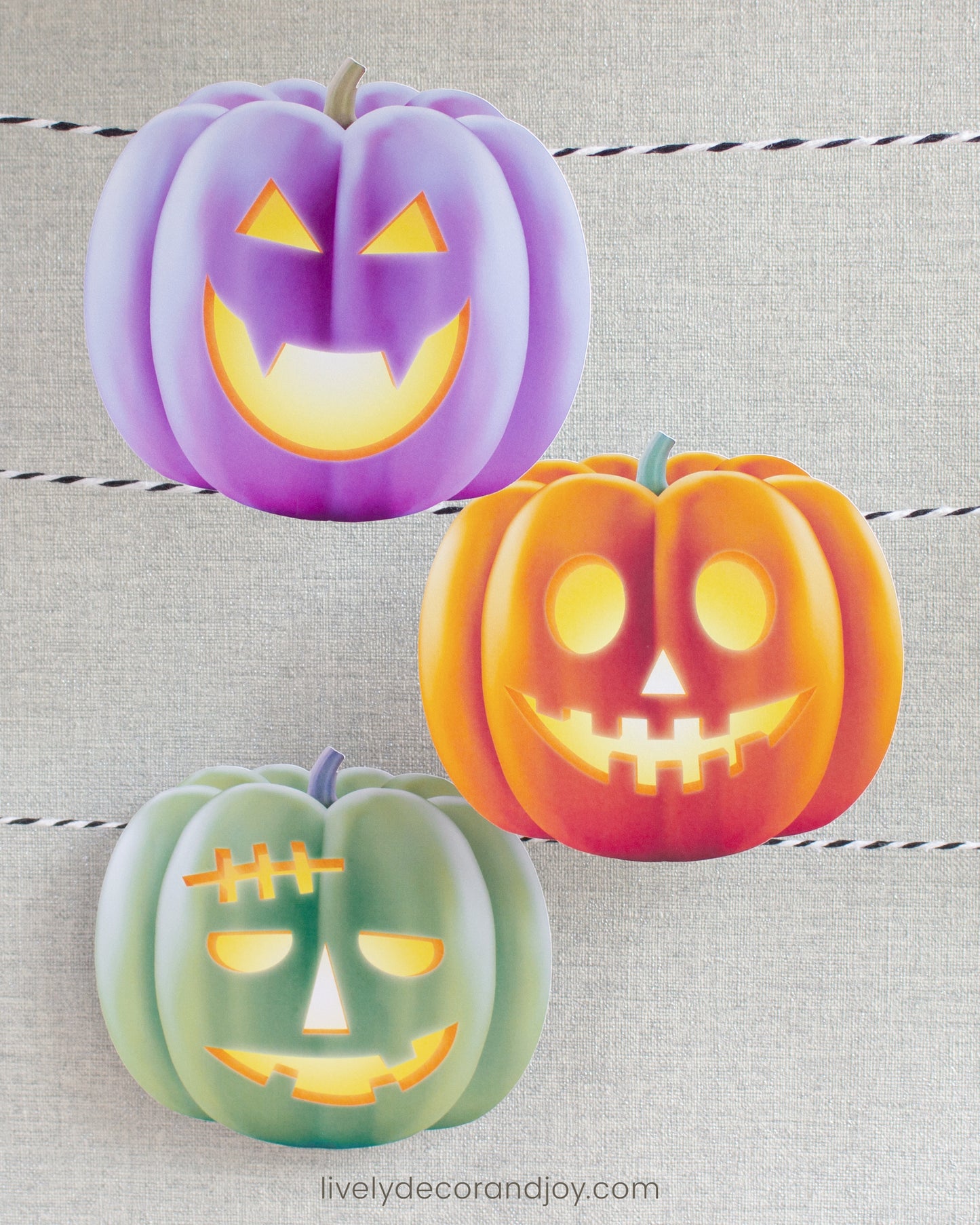 Scary Pumpkin Garland